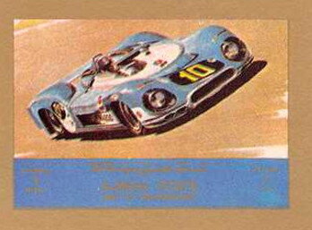 Stamp, Racing car Nr 10, Ajman,  , Cars, Racing Cars, Sports