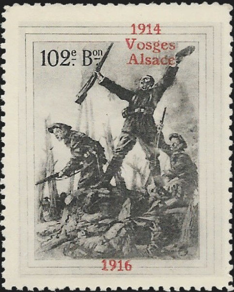102nd Bon Infantry Regiment 1914 1916 Vosges Alsace