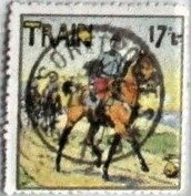Stamp, 17th Train, Cinderellas,  , Army, Equestrianism and horse riding, First World War