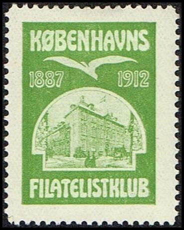 1887-1912 Koebenhavns Filatelistklub Takket