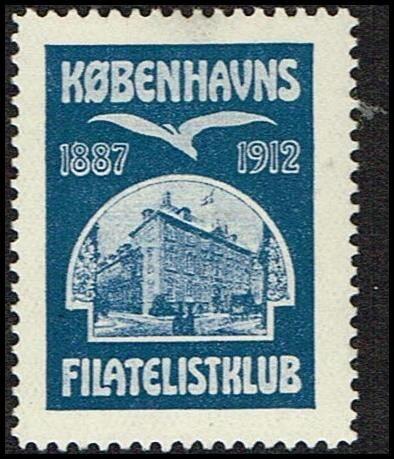 1887-1912 Koebenhavns Filatelistklub Takket