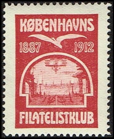1887-1912 Koebenhavns Filatelistklub Takket