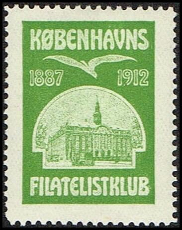 1887-1912 Koebenhavns Filatelistklub Takket