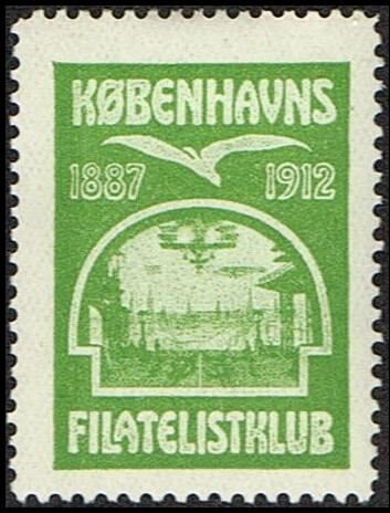 1887-1912 Koebenhavns Filatelistklub Takket