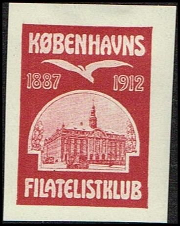 1887-1912 Koebenhavns Filatelistklub Takket