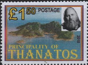 Stamp, 20 Years of Thanatos Independence, Cinderellas,  , Islands