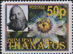 Stamp, 20 Years of Thanatos Independence, Cinderellas,  , Flowers, Plants (Flora)