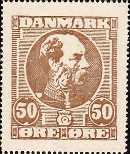 Stamp, 4 Chr Ix 50 Oere Large Size, Cinderellas,  , Famous People