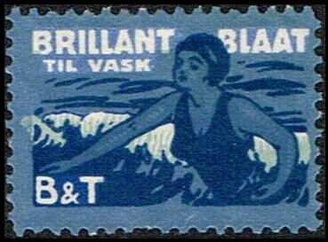 Bandt brilliant blaat til vask