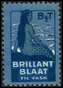 Bandt brilliant blaat til vask