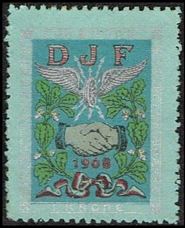 DJF 1 kr dansk jernbane forbunds hjae
