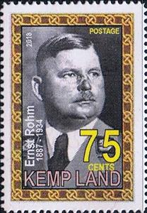 Stamp, Famous Gays, Ernst Rohm, Cinderellas,  , Famous People