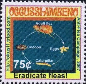 Stamp, Flea Eradication Campaign, Cinderellas,  , Insects