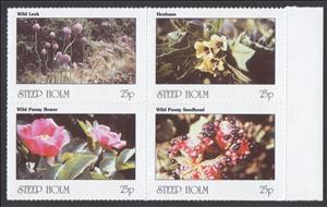 Se-tenant, Flowers, Cinderellas,  , Flowers