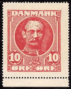 Stamp, Frederik viii 10 oere large size printed on bac, Cinderellas,  