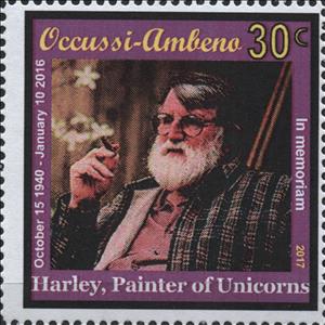 Stamp, Harley, Painter of Unicorns, Cinderellas,  , Painters
