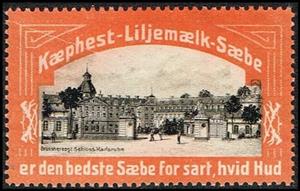Stamp, Kaephest liljemaelk saebe er den bedste saebe for sart hvid, Cinderellas,  , Buildings, Townscapes / City Views