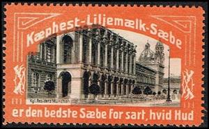Stamp, Kaephest liljemaelk saebe er den bedste saebe for sart hvid, Cinderellas,  , Buildings, Townscapes / City Views