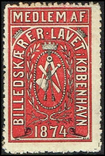 Koebenhavn medlem af billedskaerer lavet 1874