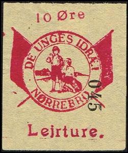 Stamp, Lejrture de unges idraet noerrebro 10 o, Cinderellas,  , Children