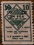Stamp, McCarthy MGA United Gift 10, Cinderellas,  , Shopping