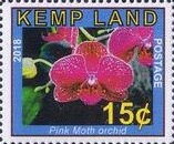 Stamp, Orchids (Pink Moth), Cinderellas,  , Flowers, Orchids