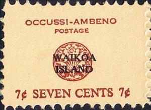 Stamp, Overprint on Occussi-Ambeno (1989) 7c, Cinderellas,  , Plants (Flora)