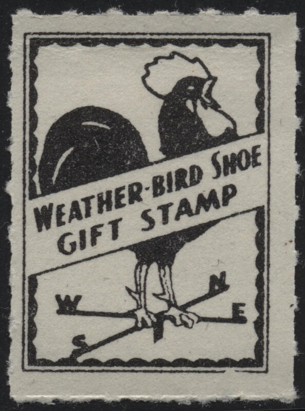 Weather-Bird Shoe Gift Stamp