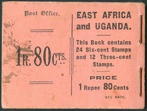 Booklet, Post Office - East Africa and Uganda, East Africa & Uganda Protectorates,  