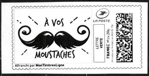 Stamp, A vos Moustaches 1, France,  , Fashion