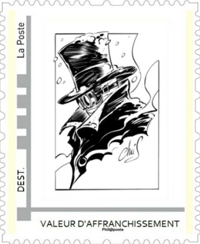 Cartoon of a man in a top hat by Chris Regnault