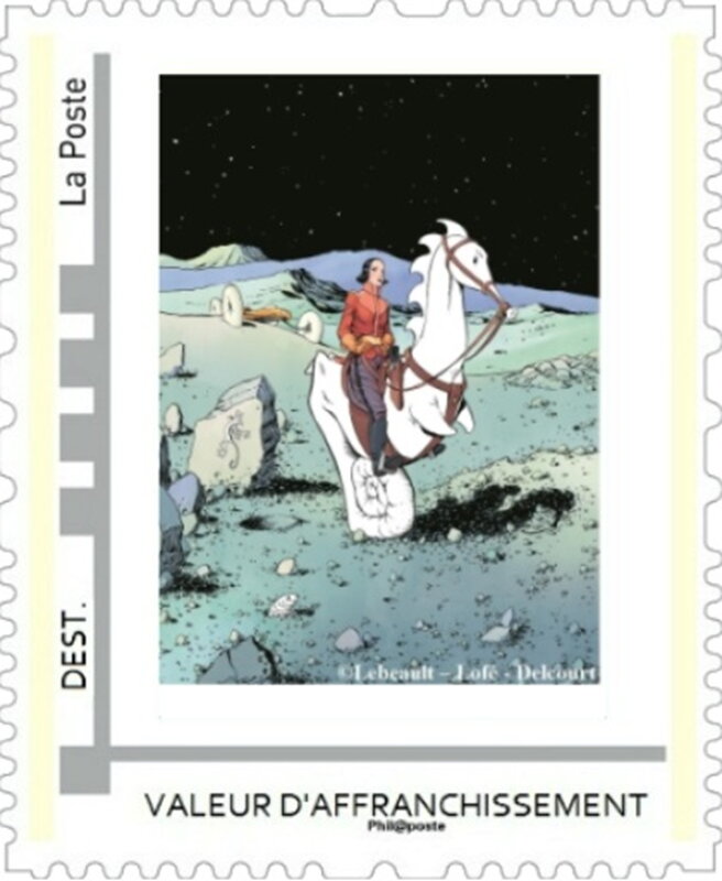 Cartoon of a woman on a white mount By Fabrice Lebeault