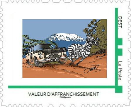 Cartoon of car and zebra racing by Chris Boyer
