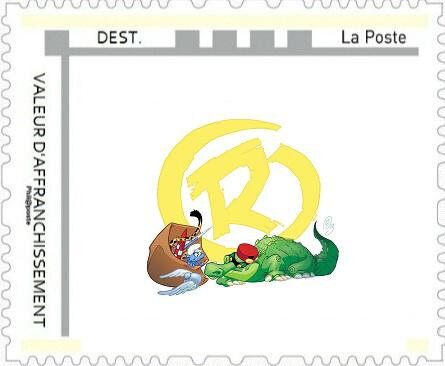 Cartoon of franco-belge Mascot (Crocodile) by Didier Crisse