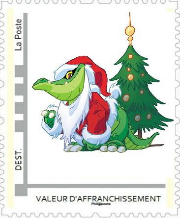 Cartoon of Santa Mascot (Crocodile) by Didier Crisse