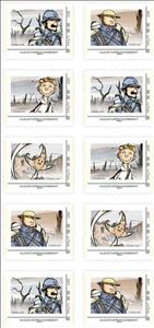 Full Pane, Cartoons of the Godillots by Marko et Olier, France,  , Army, Art, Cartoons, First World War