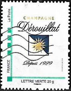 Stamp, Champagne Derouillat, France,  , Wine