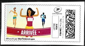 Stamp, Finish. Arrivee, France,  , Running, Sports