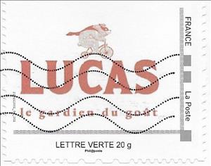 Stamp, Lucas Gardien du Gout, France,  , Food, Shops
