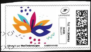 Stamp, Mask, France,  , Carnival, Suits and Costumes