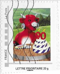Stamp, Vache qui rit 90, France,  , Anniversaries and Jubilees, Food