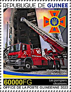Ukrainian Firefighters: Mercedes-Benz Actros 3344