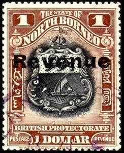 Stamp, Coat of Arms, North Borneo,  , Coats of Arms