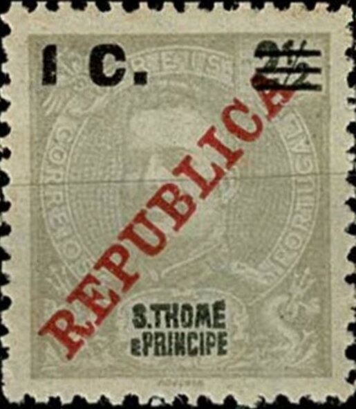 King Carlos I overprinted