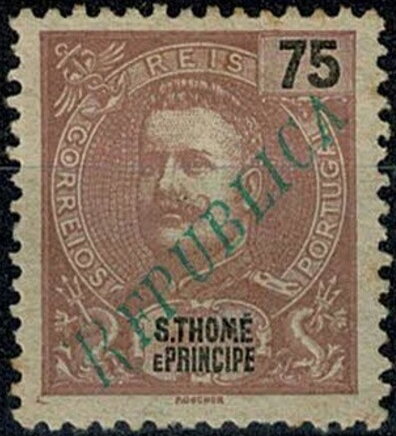 King Carlos I overprinted