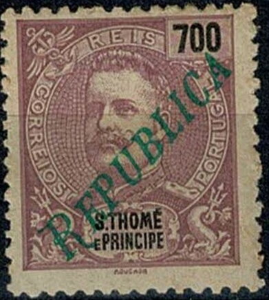 King Carlos I overprinted