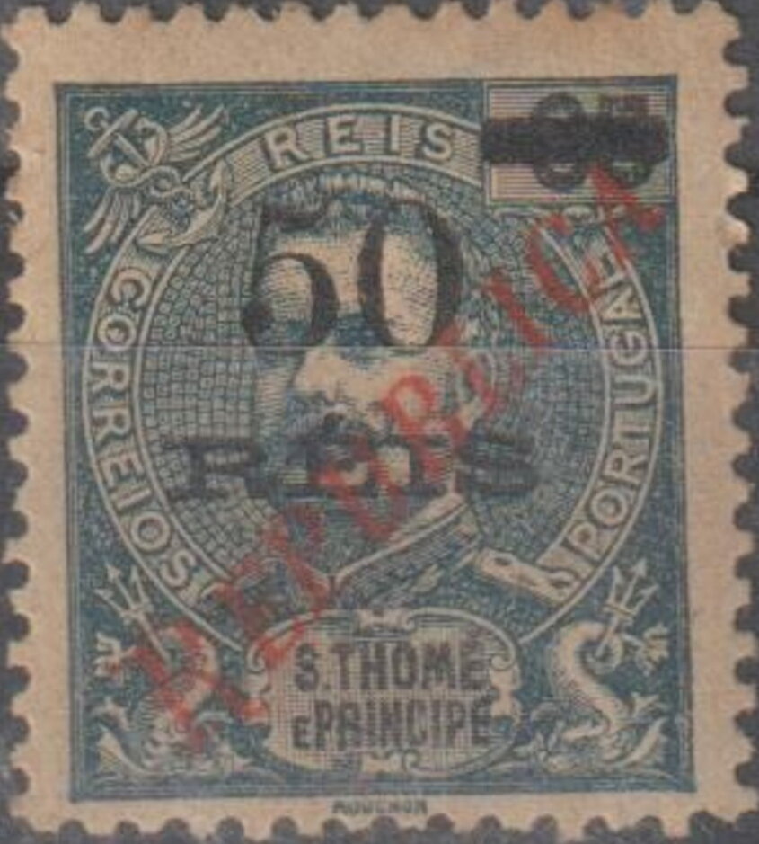 King Carlos I overprinted