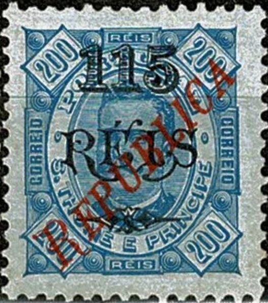 King Carlos I overprinted