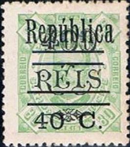 Stamp, King Carlos I overprinted, São Tomé and Príncipe,  