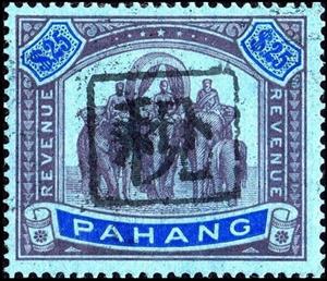 Stamp, Asian Elephant (Elephas maximus) with Howdah, Selangor, Japanese Occupation,  , Animals (Fauna), Elephants, Mammals